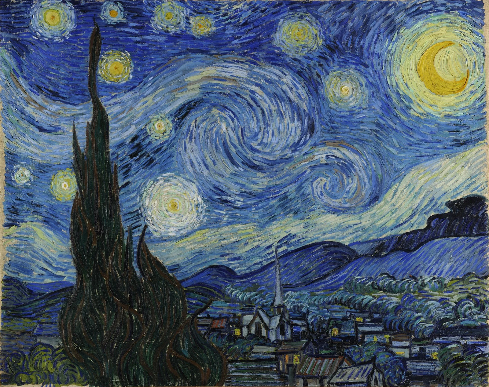 Gwiaździsta noc Vincenta van Gogha — całość