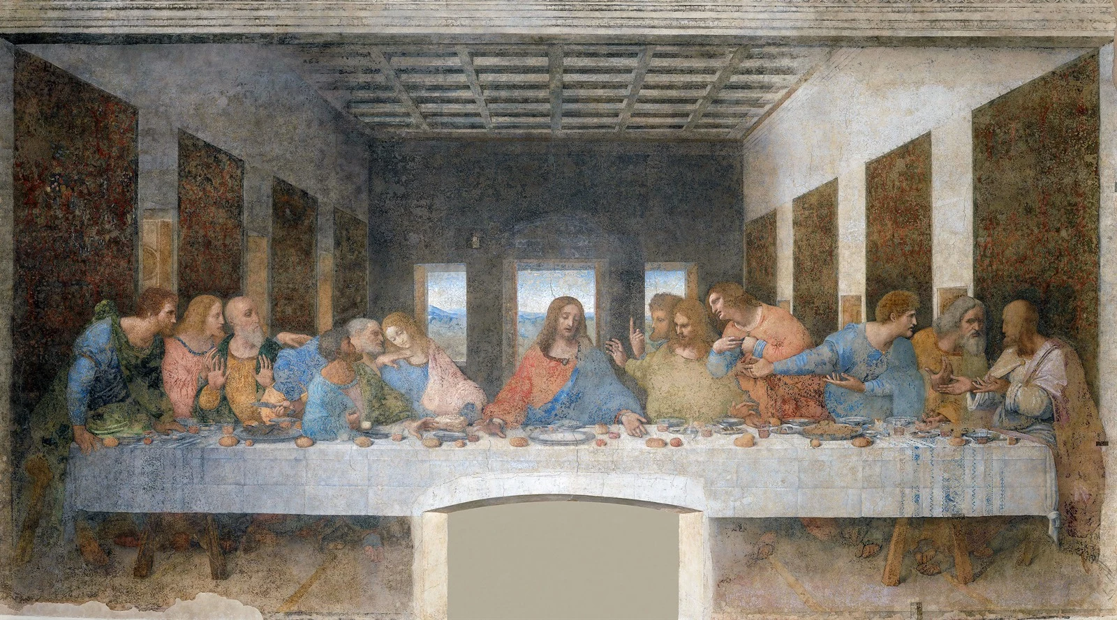 Ostatnia Wieczerza Leonarda da Vinci — całość